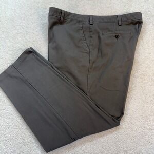 Dockers Mens Classic Fit Chinos Dark Gray Stretch Pants 42x32 Casual Workwear